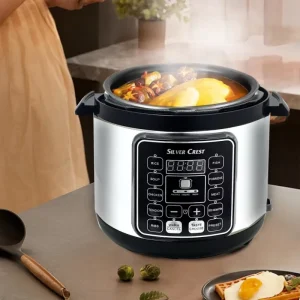 6L Stainless Steel Eco Friendly Induction Ready Electric Pressure Cooker Multifunction Smart Auto Rice Cooker Large Capacity