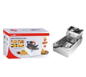 6Liters High Quality Single Stainless Steel Basket French Fries Electric Deep Fryer for Home