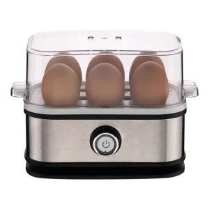 6PCS Electric Rapid Egg Cooker Stainless Steel Egg Boiler Household Egg Cooke