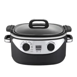 6Qt Capacity Multi Function Household Kitchen Electric Slow Rice Stew Sear Sous Vide Oven Cooker