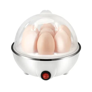 7 Egg Capacity Single Layer Electric Egg Cooker for Hard Boiled Eggs with Auto Shut Off Feature