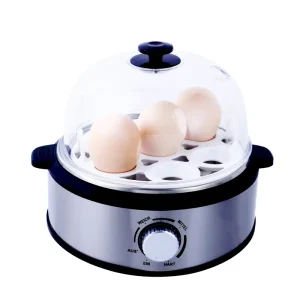 7 Egg Capacity Stainless Steel Automatic Egg Boiler with Alarm Function Electric Egg Poacher Rapid Food Steamer