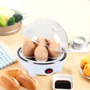 7 Eggs Capacity Mini Egg Steamer Rapid Automatic Cooker Machine Electric Egg Boiler Home Outdoor Use