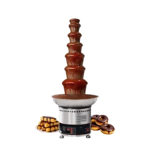 7 Layers Chocolate Melting Machine Chocolate Fountain Machine Mini Chocolate Fountains for Party Buffet Restaurant Hotel
