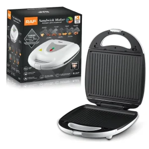 7 in 1 Sandwich Maker 1400W Multi Function Snack Maker with Interchangeable Plates Double Sided Heating