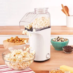 700-900W Popcorn Machine Popping Rate 3 Minutes Fast Hot Air Popcorn Maker Hot Air Popper