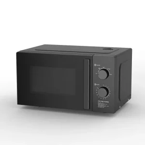 700W Glass Door 5 Power Levels Stainless Steel 20L Housing Counter Top Mechanical Microwave Oven
