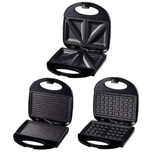750W Electric Sandwich Maker NonStick Breakfast Toaster Press Dual Voltage 120V 220 240V Compact Sandwich Machine