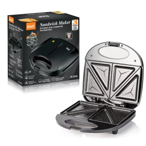 750W Non-Stick Sandwich Maker Compact Electric Toaster with Double-Sided Heating and Easy Clean Plates