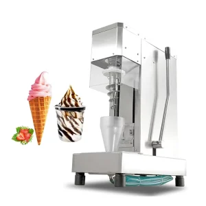 750W Professional High Speed Stainless Steel Commercial Structure Softy Fresh Ice Cream Maker Machine