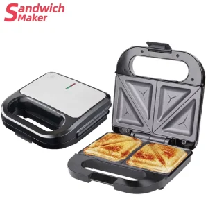750W Sandwich Maker Detachable 2 Slices Plate Mini Grill Electric Breakfast Panini Sandwich Toaster Makers