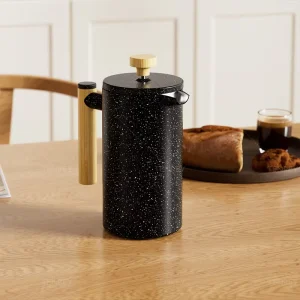 750ml French Press Coffee Maker Double Wall Stainless Steel Insulation French Press with Bamboo Handle