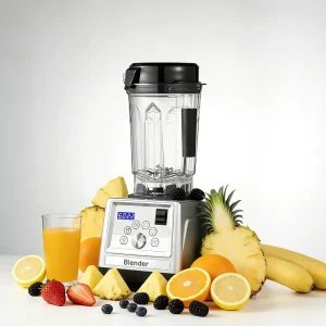 767E Commercial Blender Cover Pure Copper Motor 2L Capacity 5+ Speeds Multifunctional Household Use Ice Cream Baby Food Milk Tea