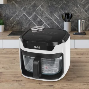 7L Large Capacity Air Fryer with Steam Function Easy Clean Touchscreen Control 1200W Household Electric Appliance