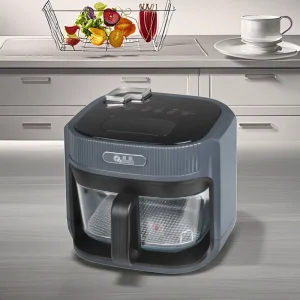 7L Large Capacity No Oil Deep Healthy Air Fryer with Steam Function Electric Square Shaped Air Fryer
