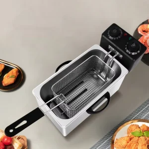 7L Mini Commercial Electric Deep Fryer With Timer Kitchen Equipment For Fried Chicken Potato Chips