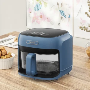 7L Multifunctional High Efficiency Electric Air Fryer Oven Modern Square Digital Design for Home Use