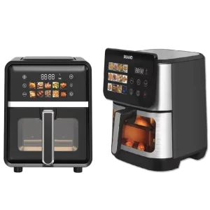 8-10L Large Capacity Stainless Steel Touchscreen Control Overheat Protection Air Fryer Oven Multifunctional Healthy Oil Free