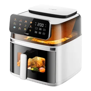 8/11L Large Capacity Smart Air Fryer Oven 2200W WiFi App Control Touch Screen Dual Heating Steam Bake for Home Kitchen Appliance