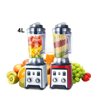 8 Blades 4 Liters Industrial Heavy Duty 48000 Rpm Smoothie Commercial Blender 3000w