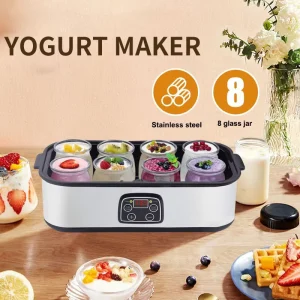 8 Cup Yogurt Maker Automatic Yogurt Fermentation Machine DIY Yogurt Maker Ice Cream Jam Breakfast Maker