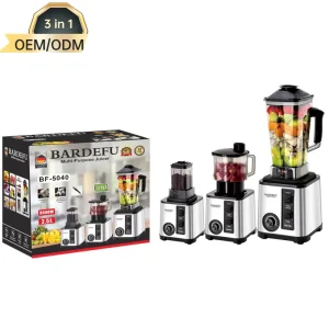 8 In1 Stainless Steel High-Speed Household Blender Electric Commercial Food Machine for Home Kitchen Hotels Restaurants