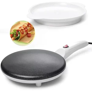 8 Inch Portable Electric Crepe Pancake Maker Home Multifunctional Non Stick Electric Mini Handheld Egg Pancake Maker