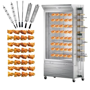 8 Layers Gas Chicken Rotisserie Commercial Barbecue Machine Gas Roster Rotisserie Grill Chicken Rotisserie Oven Machine