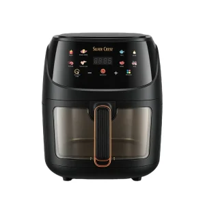8 Liter Square Plastic Electric Digital Control Air Fryer 2400 Watt Multi Functional Household Appliance