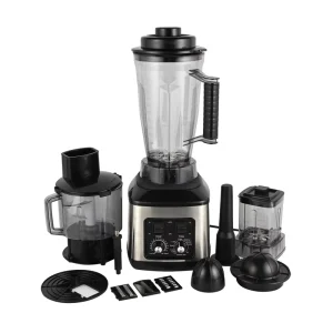 8 in 1 9500W Silver Commercial Electric Juicer Fresh Fruit and Juice Blender Kitchen Heavy Duty Blender