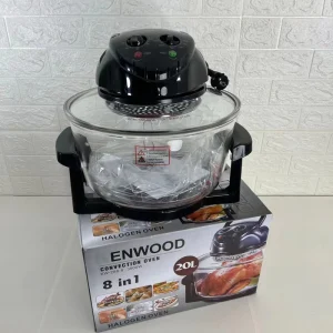 8 in 1 Multifunction Modern Glass Air Fryer Electric Wave Turbo Convection Oven 20L for Household Hotel Use