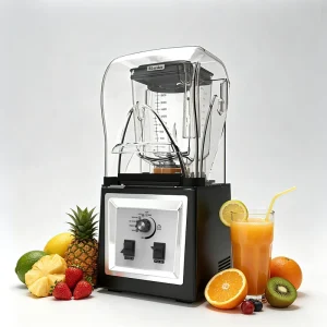 8001CC 2L Multifunctional Smoothie Blender Commercial Table Blender With Sound Cover Heavy Duty Big Power Milkshake Machine
