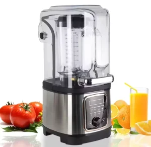 8003D High Performance Commercial Blender Machine Baby Food Processor with Soundproofing Cover with PC Jar