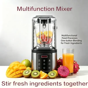 8003FA Commercial Smoothie Maker 2L Electric Food Blender 1500W Beauty Blender with PC Jar Household Hotel Use