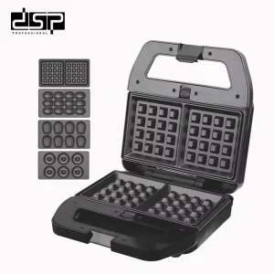 800W 4 In 1 Sandwich Maker Detachable Plates (Overheating Protection