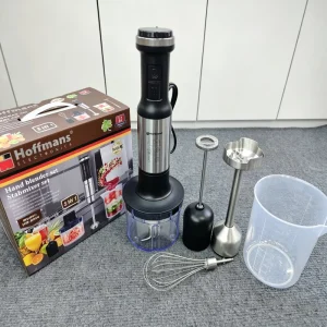 800W 5 in 1 Hand Blender Set HM 8044 with Heavy Duty Meat Grinder and Egg Whisk for Nigeria