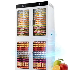 80Trays Double Wall Stainless Steel Large Capacity Vegetable Dehydrator Onion Dehydrating Machine