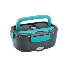 80W Dual Inner Tank Heating Cross Border Plug In Lunch Box 304 Stainless Steel Bento Food Container New Lunch Boxes
