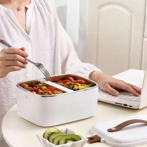 80W Electric Lunch Box for Adults with Self Heating Feature for Warming Foods throughout the Day