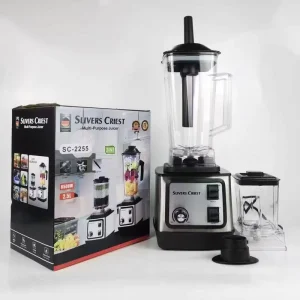 8500W 2IN1 2.5L Pure Copper Motor Stainless Steel Blender Mixer Juicer Meat Grinder Commercial Household