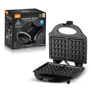 850W 2 Slices Uniform Heat Waffle Cone Maker Egg Toasting Non Stick Triangle Sandwich Toaster Sandwich Maker