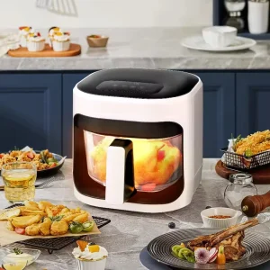 8L Electric Deep Airfryers Chicken Without Oil Stainless Steel Toaster Oven Air Fryer