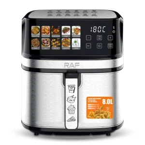 8L Large Capacity Air Fryer Oven Multi functional Household Smart Electric Appliance