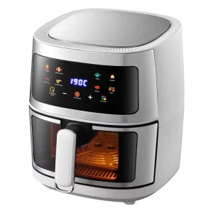8L Multi function Air Fryer Large Capacity Electric Oven Plastic + Stainless Steel 1350W English 110V 220V Plug for Various