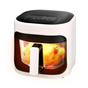 8L Visual Air Fryer Household Glass French Fries Machine Multifunction High-Capacity Electric Fryer