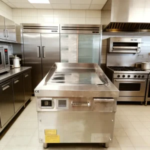8kw Commercial Induction Griddle Stainless Steel Electric Flat Top Grill for Restaurant Kitchen Equipment