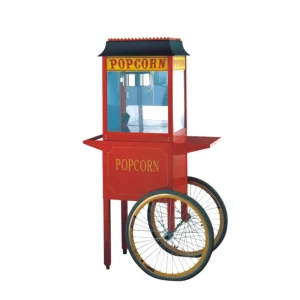 8oz Automatic Popcorn Popper Electric Popcorn Maker Machine with Cart
