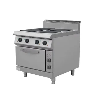 900 Series Commercial Electric 4 Hot Plate Cooker with Oven