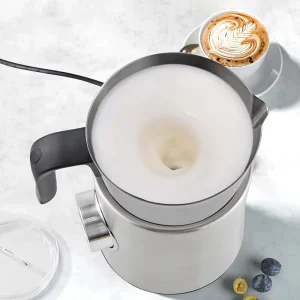 900ML Electric Automatic Milk Frother MF06 for Coffee Latte Foaming Stainless Steel Household and Hotel Use