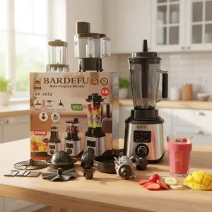 9500W 4-in-1 Commercial Electric Mixer Heavy-Duty Fresh Fruit Juice Blender Stainless Steel Multifunctional Household Juicer